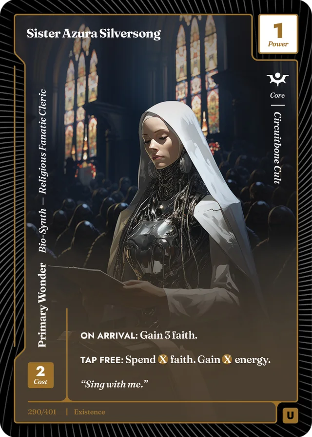Faith card example