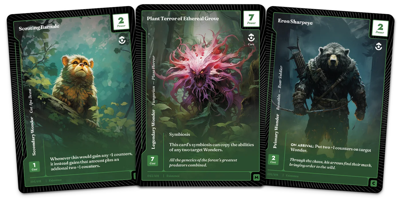 Plant Terror, Scouting Barnale, Chieftain Kli combo cards