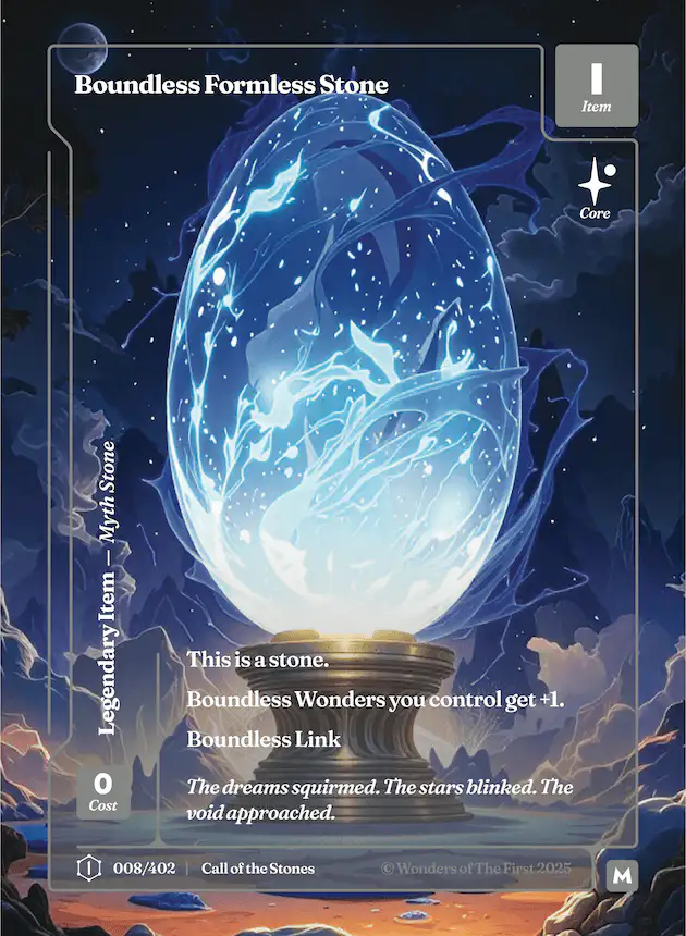 Boundless Formless Stone card