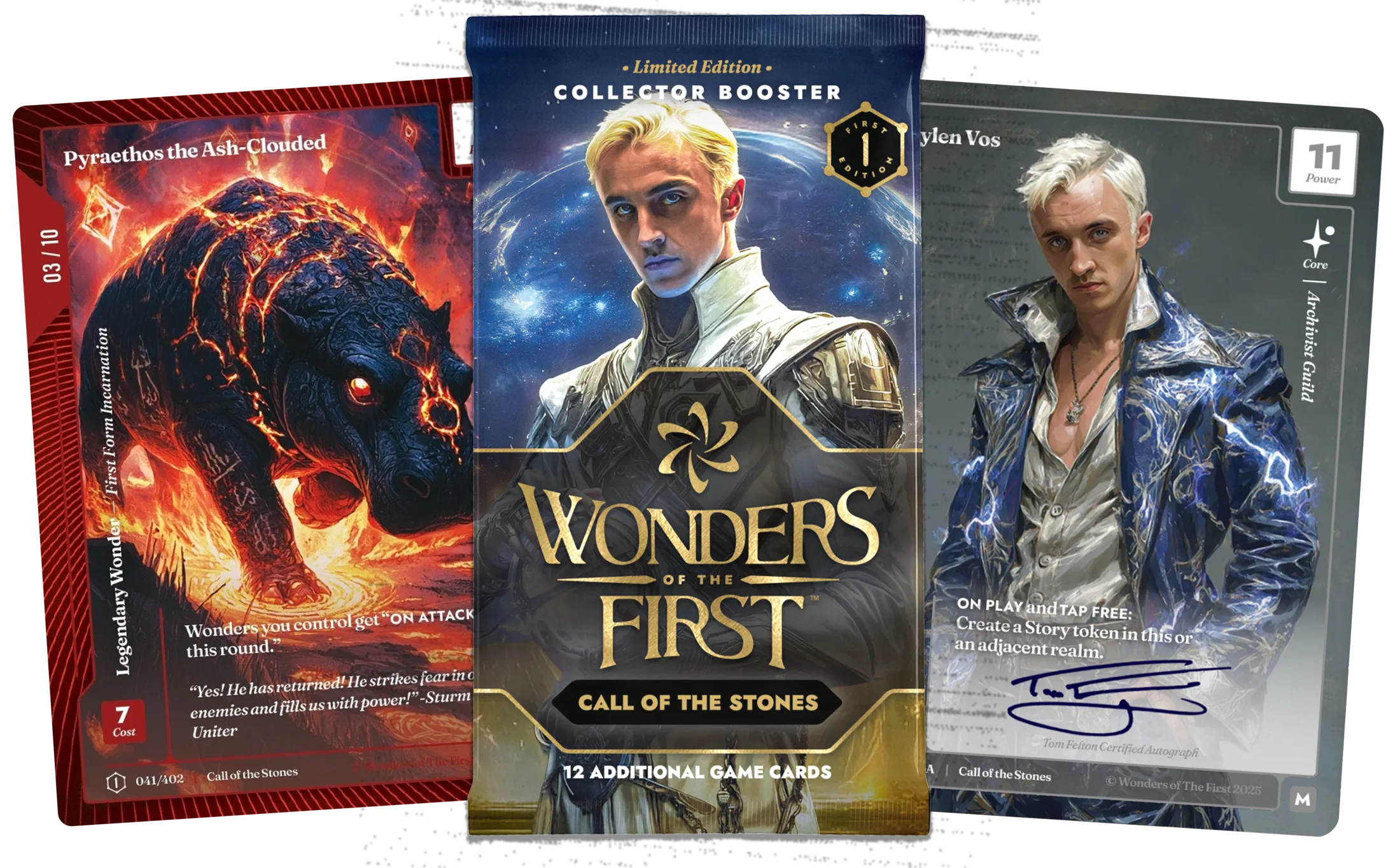 Guaranteed celebrity guest autograph or serialized foil