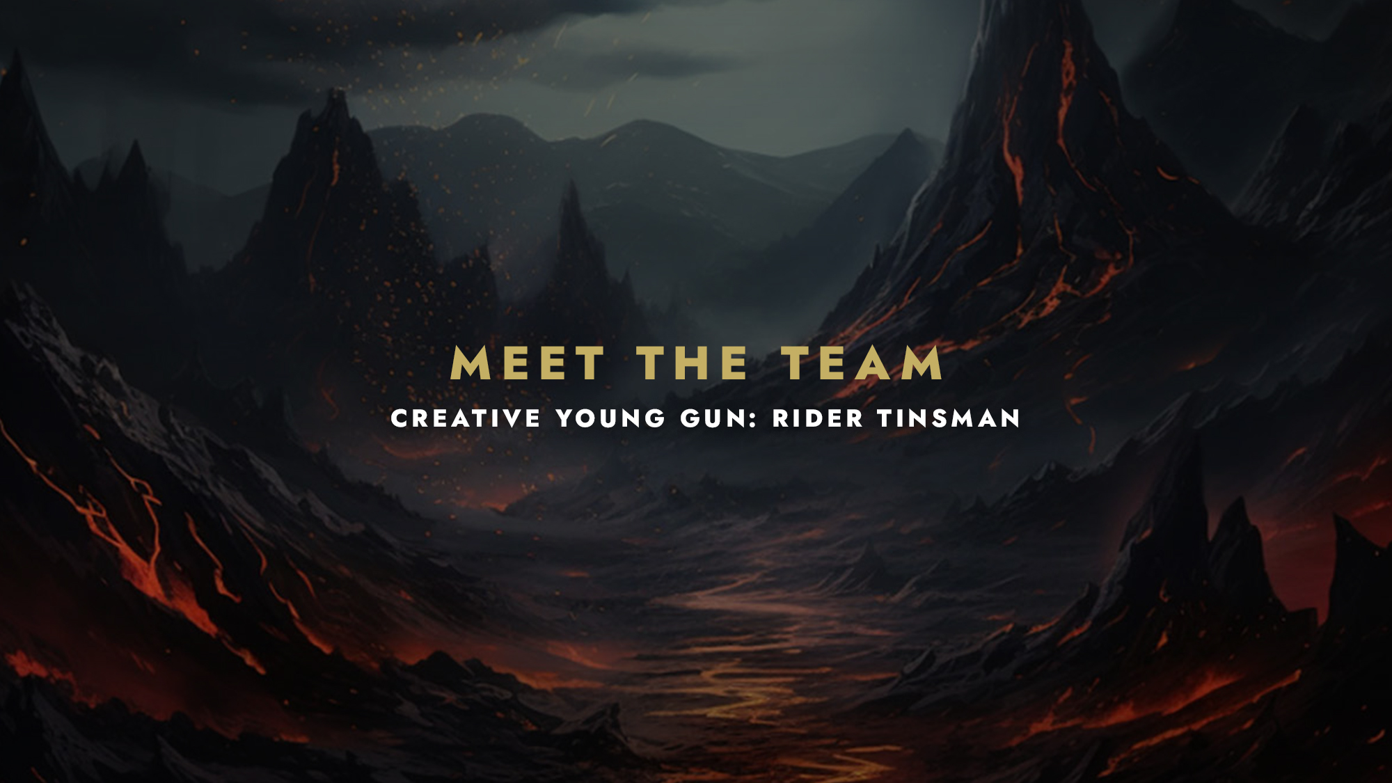 Meet the Wonders of The First Design Team - Rider Tinsman